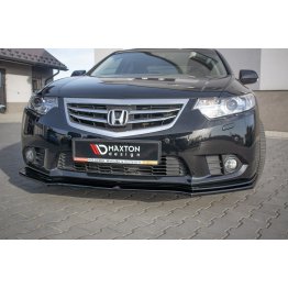 Накладка сплиттер на передний бампер на Honda Accord VIII рестайл